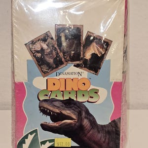 VTG 1992 Dinamation Dino Cards Cardart de Star Pics 36 paquets (360 cartes au total) boîte scellée