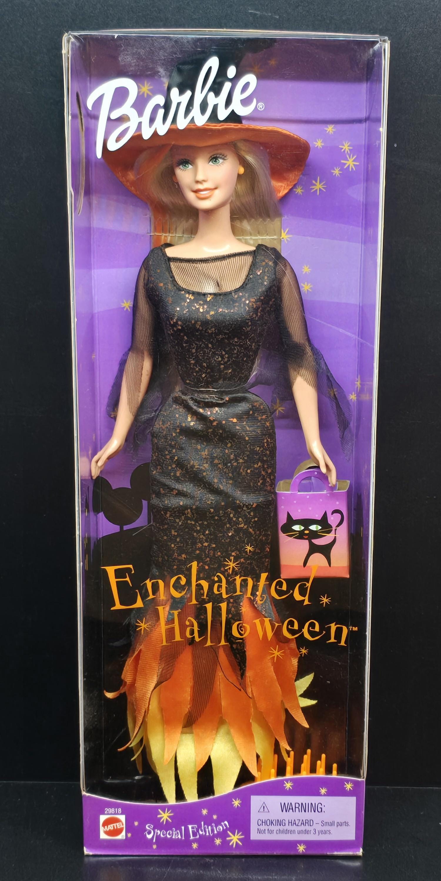 Barbie Mattel Halloween Sorcière - Édition Spéciale Vintage 2000 (Ref 29818), Neuve Sous Emballage