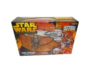 Star Wars Revenge of the Sith Barc Speeder with Barc Trooper Hasbro