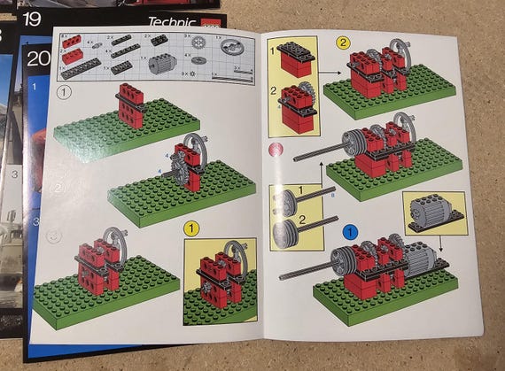 希少 1985 レゴ テクニック II ビルディング ブロック セット #1032 