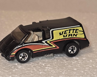 Vintage 1979 Hot Wheels Hi Rakers Vette Van Schwarz Hong Kong von Mattel