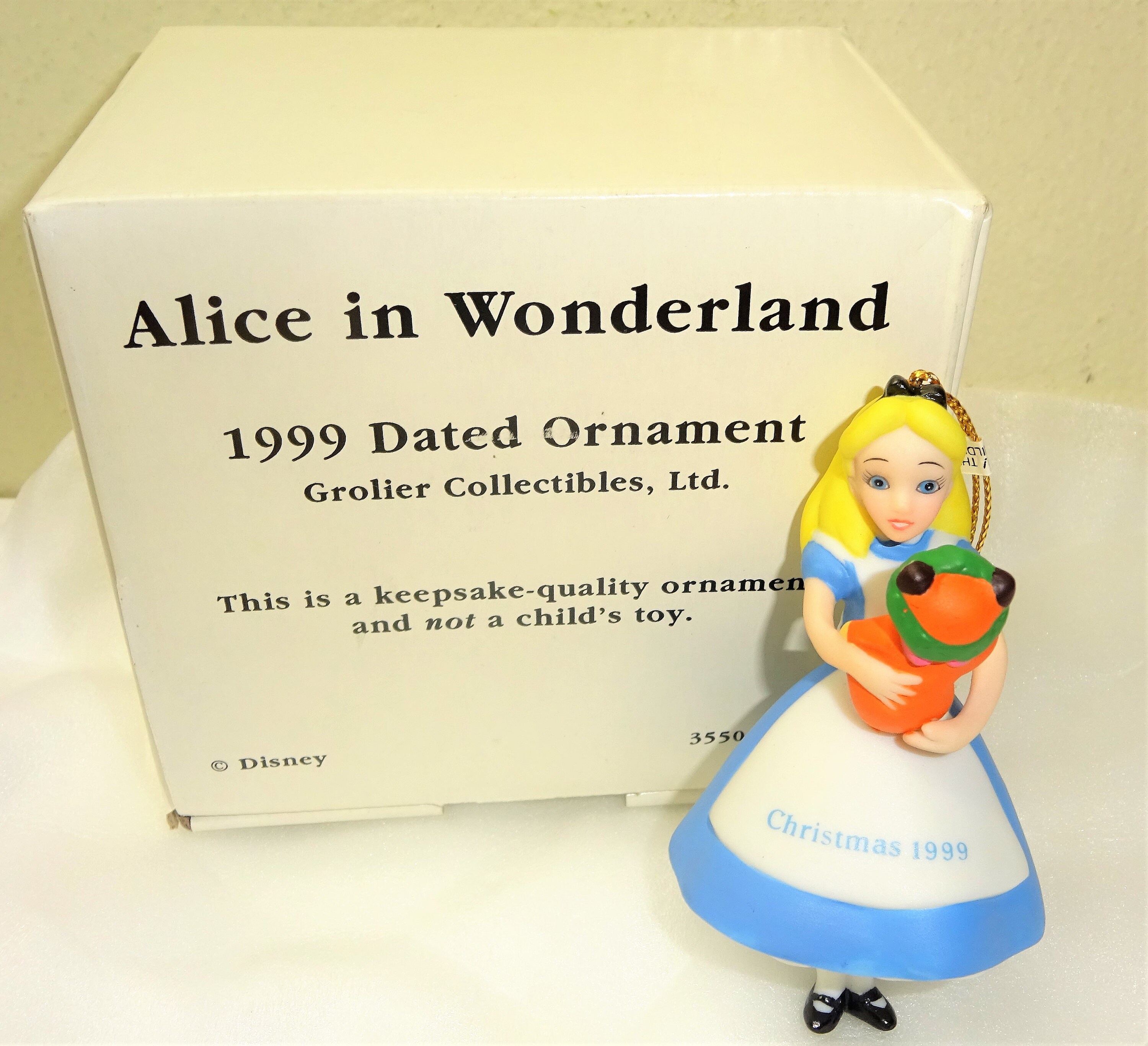 Grolier Collectibles Disney Alice in Wonderland 1999 Christmas Etsy