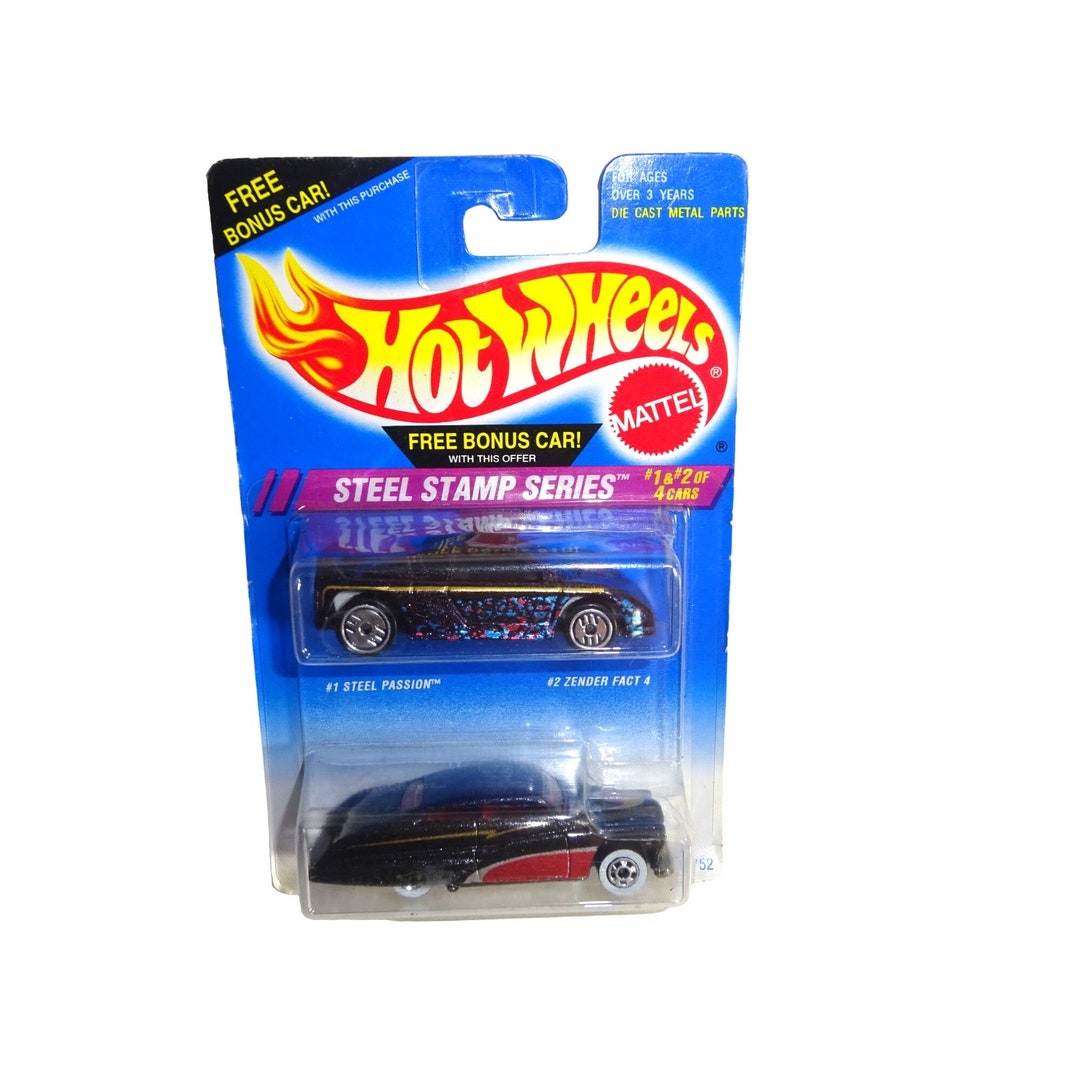 Hot Wheels 1994 Steel Stamp Series 2 Pack 1 Steel Passion & 2 Zender