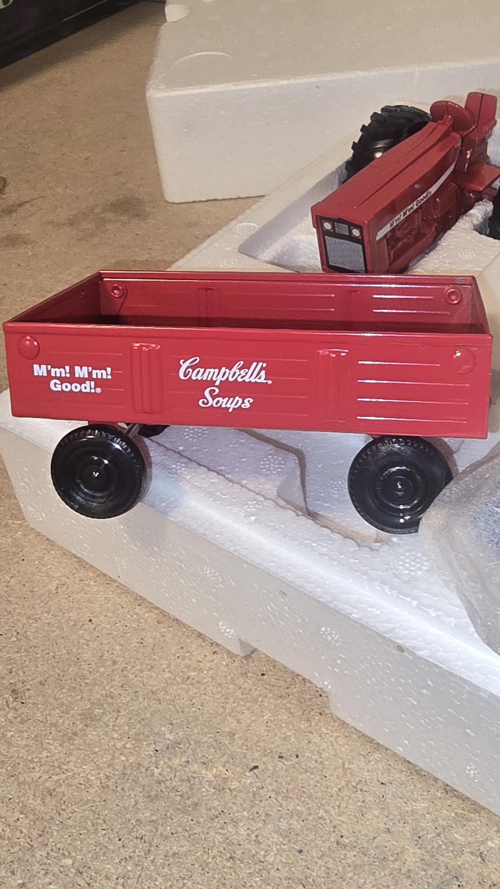 Vintage 1998 Campbell's Diecast Tractor, Wagon W/kids by ERTL