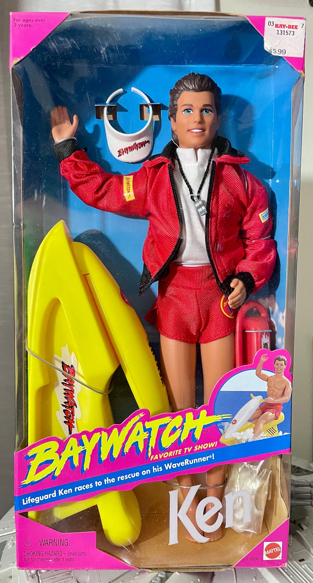 Vintage 1994 Baywatch Barbie "ken" Doll by Mattel NIB - Etsy