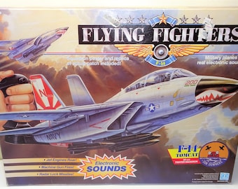 Rare 1989 Flying Fighters F-14 Tomcat VF-111 Sundowners Squadron Hasbro NIB