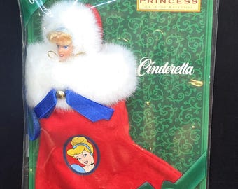 Vtg 1997 Avon Mattel Disney Kopciuszek świąteczna lalka księżniczka ekskluzywna