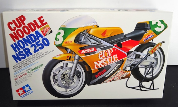 オートバイ・バイク TAMIYA CUP NOODLE HONDA NSR 250 Rare kit Tamiya 1/12 Cup Noodle Honda NSR250 from Japan 8547