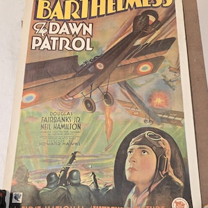 Póster de película vintage de los años 70 The Dawn Patrol Portal Publications Hecho en EE. UU.