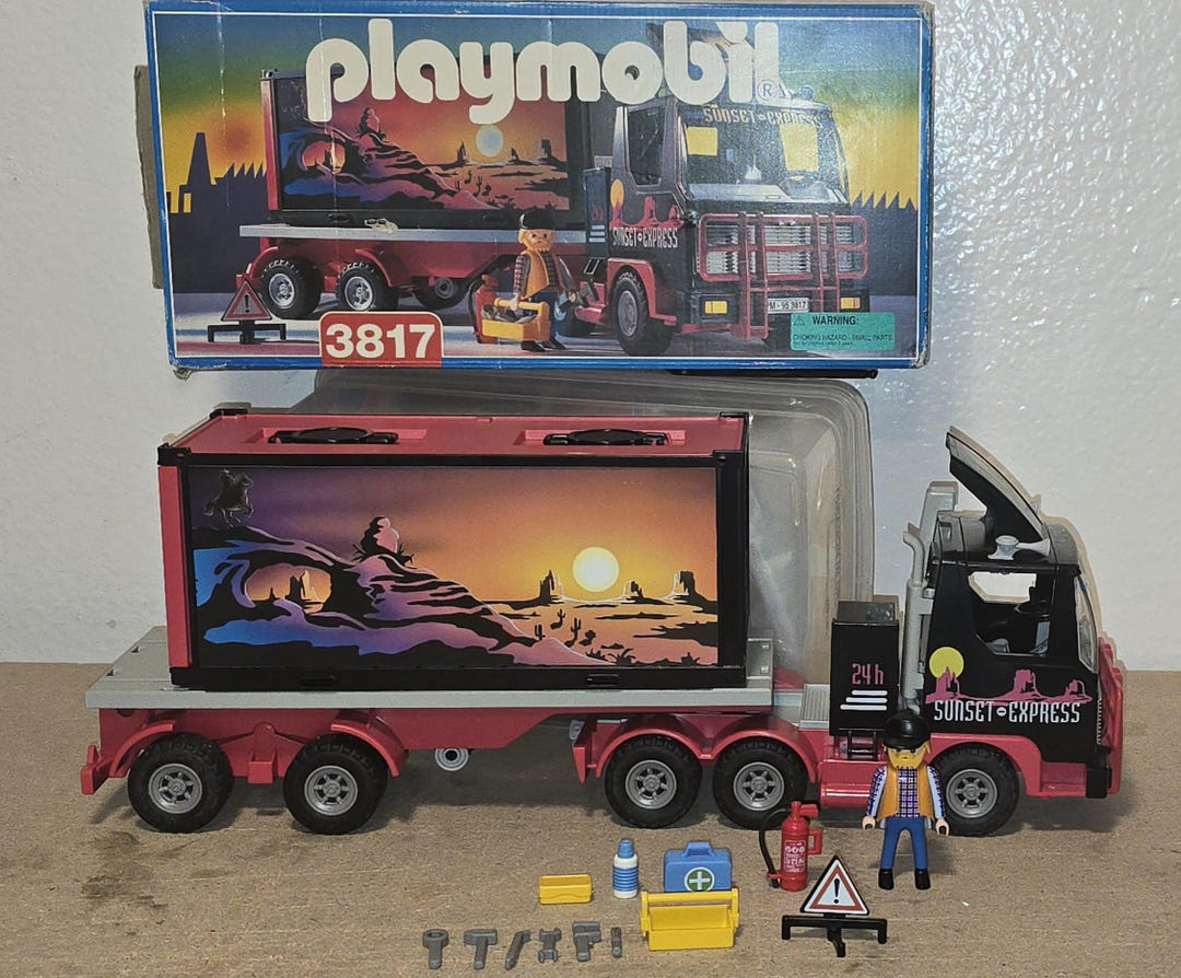 PLAYMOBIL 3817 CAMIÓN CON REMOLQUE