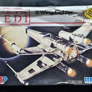 Maqueta vintage de 1990 del caza X-Wing de Star Wars: El Retorno del Jedi de MPC (kit sellado)