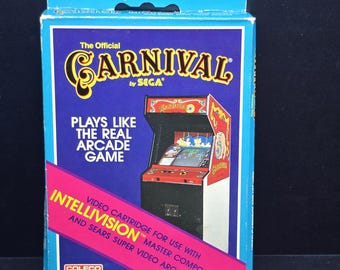 Vtg 1982 The Official Carnival by Sega Game Cartridge for Intellivision NIB