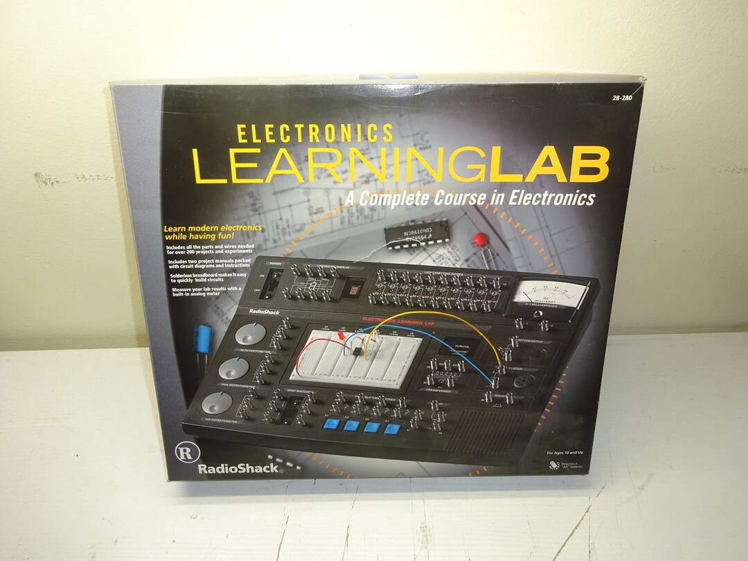 Vintage Radio Shack Electronics Learning Lab 200 Projects Etsy