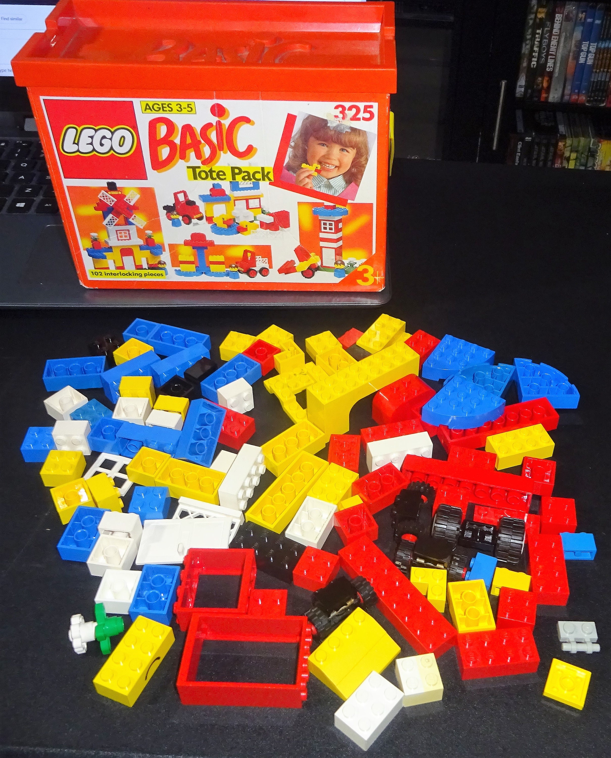 Vintage 1990 Lego Basic Tote Bag 325 Pre owned 100 Pieces Etsy
