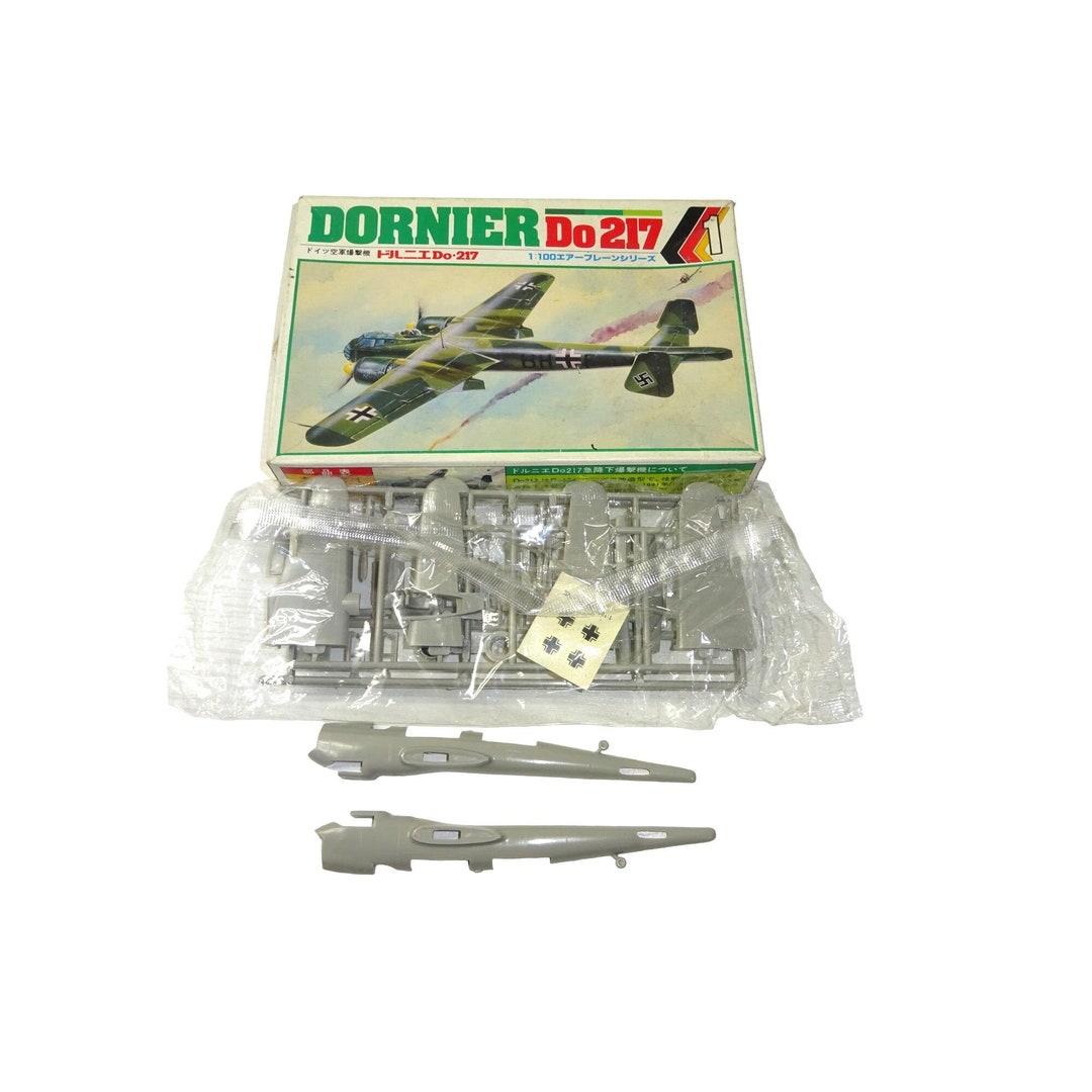 Rare Vintage Japanese Model Kit 1/332 Scale Do 217 1980s Etsy