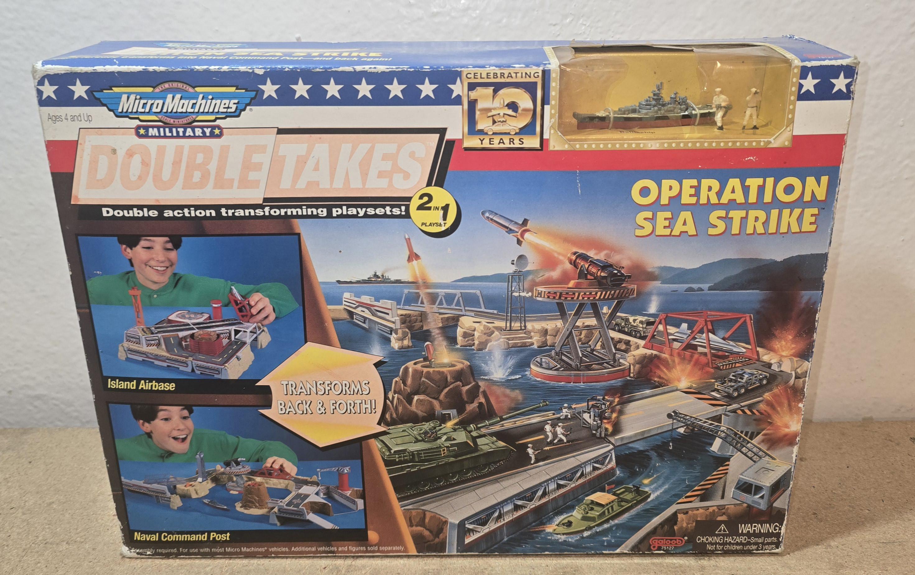 Vtg 1996 Operation Sea Strike Micro Machines Military Double Takes