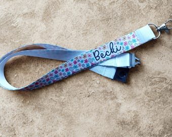 Personalized Teacher Lanyard: Custom Name ID Badge Holder, 64 Designs