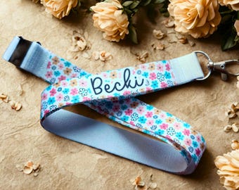 Personalised Lanyard for Teachers, Nurses, Midwife, Student, Dr | Custom Name & Role | 64 Designs | Breakaway Clip | ID Badge Holder Gift UK