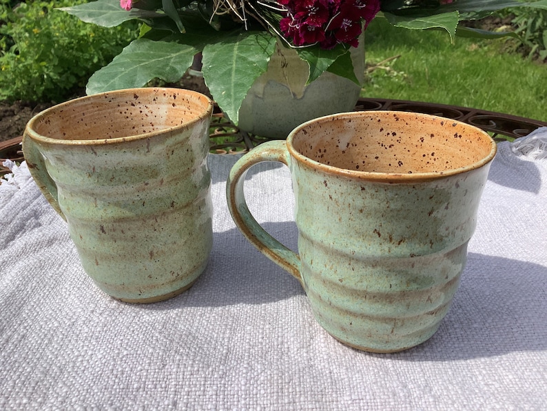 2 Tassen im Set handgetöpferte Keramik für Tee oder Kaffee - Etsy.de