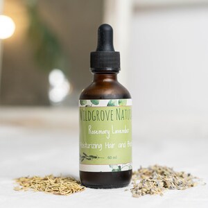Moisturizing Hair and Body Oil | Rosemary Lavender | Herbal | Natural