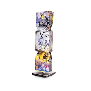 Banksy II ( a Homage to ) Pop Art Sculpture 30cm Original Made by van Hassel, Art Candy Toffee, Collectors Item, Gift, Decoration