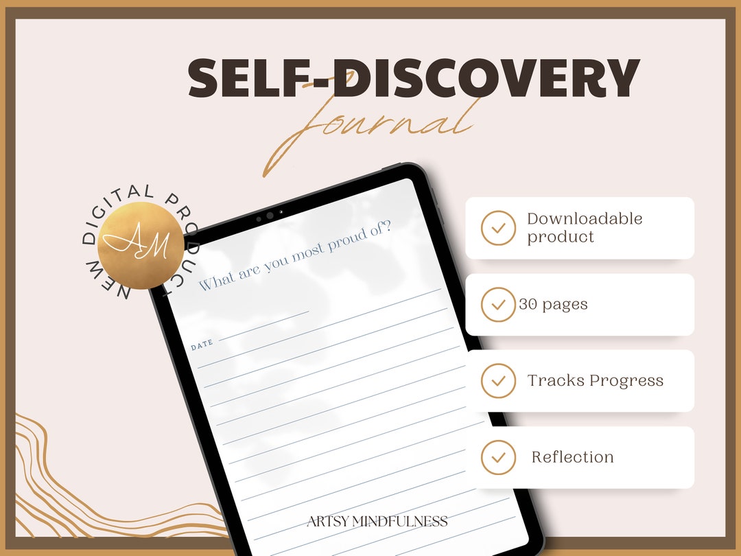 Self Discovery Journal| Printable Planner| Digital Planner| Self Care ...