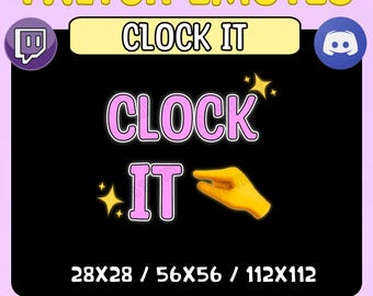 Clock It! | Cute Emote | Twitch/Kick/Discord Emote