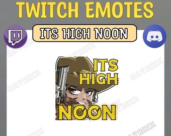 Overwatch 2 Cassidy Emoticon de mediodía / Gesto de mediodía / Twitch y Discord Emote
