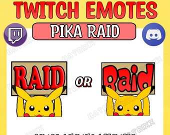 Pikachu Raid Emote | Stream Raid Emote | Pokemon Emote