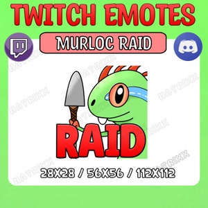 Murloc Raid Emote | World of warcraft Murloc Emote | Twitch/Kick/Youtube/Discord Stream Emote