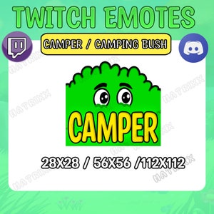 Camper Emote | Camping Emote | Stream/Discord Emote