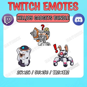 Valorant Killjoy Emote Bundle | Discord & Stream Emotes