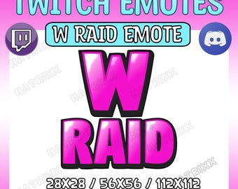 Gesto de incursión W rosa / Gesto de transmisión / Gestos de Twitch/Kick/Youtube/Discord