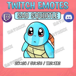 Sad Squirtle Emote | Squirtle Twitch Emote
