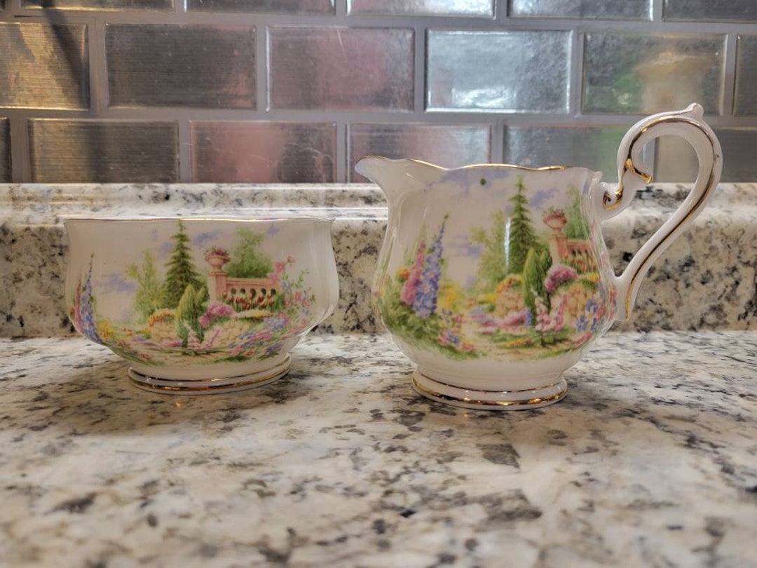 Royal Albert Kentish Rockery Cream and Sugar Etsy