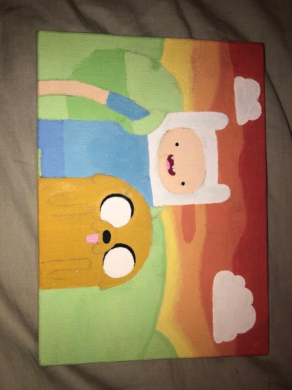 Finn and Jake Painting Etsy