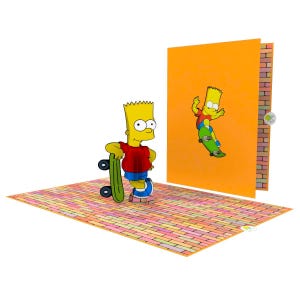 The Simpsons Gift Pop Up Card 15x20 sm (The Simpsons Bart Cadeaukaart 3D Cadeaukaart)