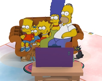 Gift splash card «Simpsons» 15 x 20 cm