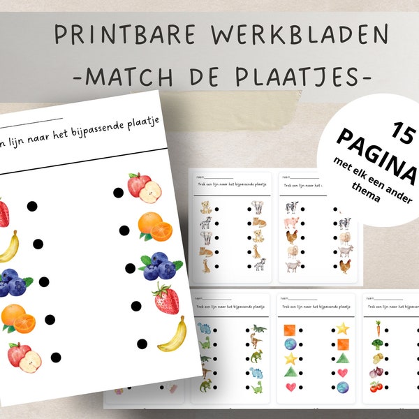 Spelend leren | Afdrukbare Werkbladen | Kleuterschool Activiteit | Werkboek | Educatieve pagina's voor Kind | Leren | Basisschool | digital