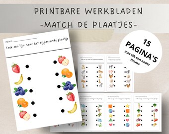 Spelend leren | Afdrukbare Werkbladen | Kleuterschool Activiteit | Werkboek | Educatieve pagina's voor Kind | Leren | Basisschool | digitaal