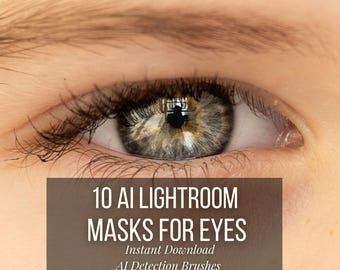AI Lightroom Eye-voorinstellingen: iris- en pupilretouchering (desktop en mobiel)