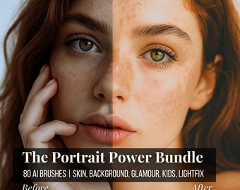 Bestsellerbundel: AI Lightroom-portretmaskers |  Lokale aanpassingen (digitale download)