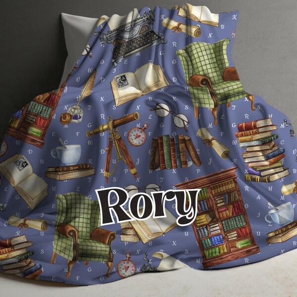 Library Blanket Etsy