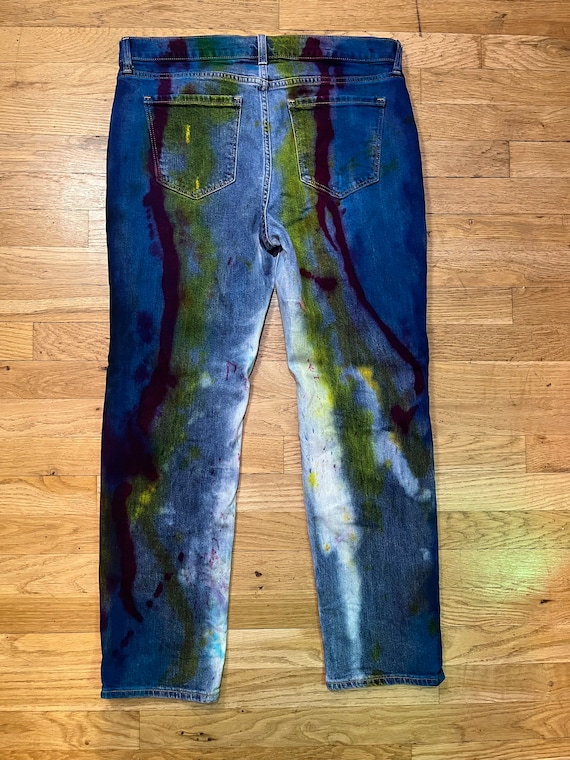 Pantaloni tie dye candeggina sale