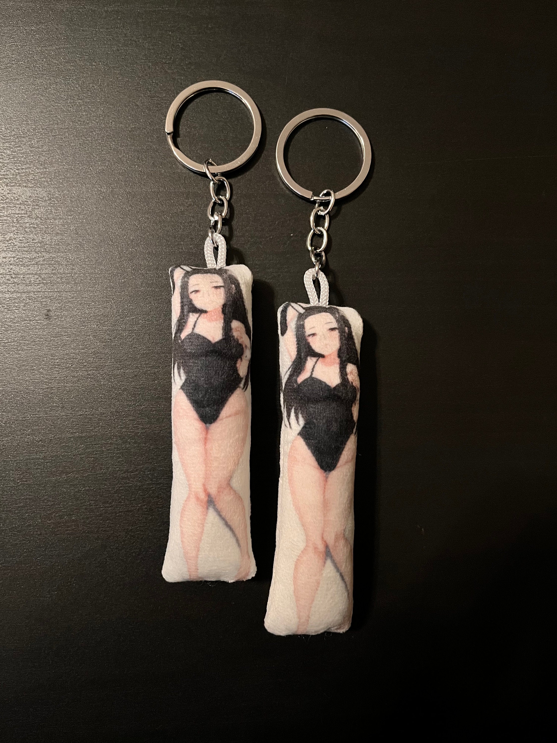 Mini Anime Stormy Body Pillow Keychain Etsy