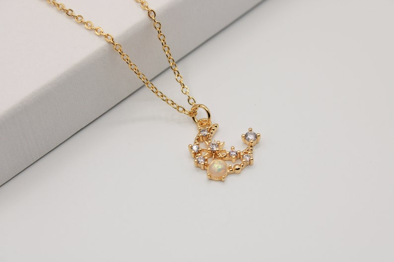 Sonnenkette, Kette mit Sonnenanhänger, Sun necklace, Mondkette, Sternenkette, Sonne Geschenk für Frau, Mutter, Schwester, Tochter Bild 7