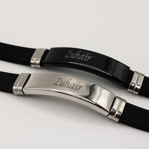 Men&#39;s bracelet with engraving, personalized gift for boyfriend, husband, brother, father, uncle, godfather, son - men&#39;s bracelet Father&#39;s Day
