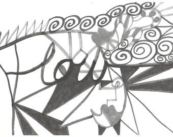 Art print, flow