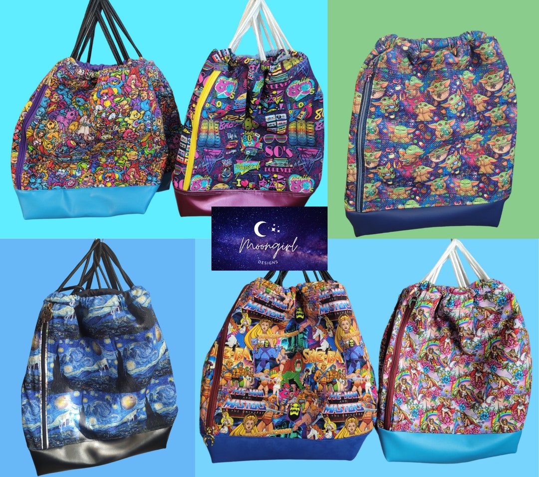 Nostalgia Drawstring Bags Etsy