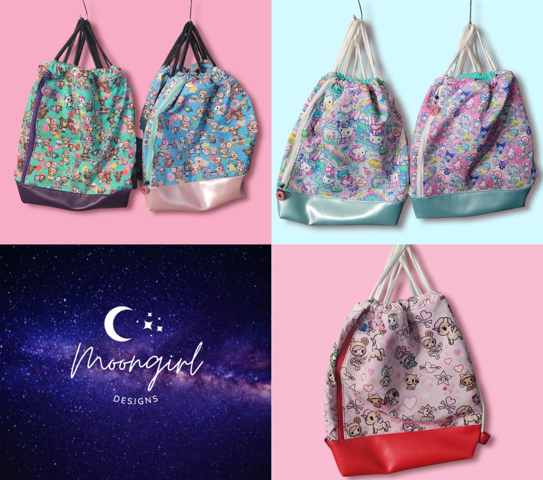Character Drawstring Bags Etsy